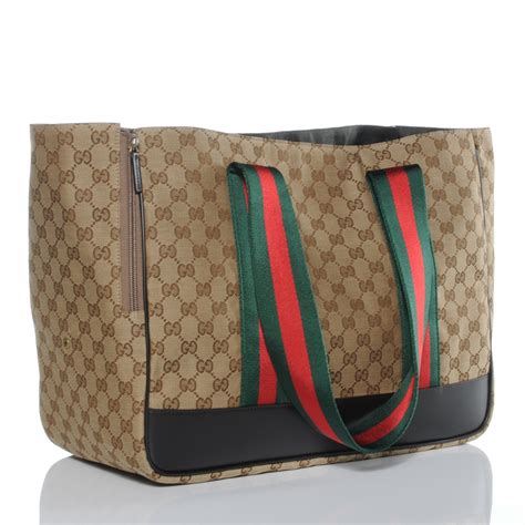 gucci dog carrier for sale|gucci monogram web dog carrier.